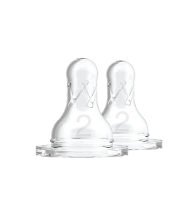 DR BROWNS TETINA BOCA ESTRECHA NIVEL 2 +3M 2UDS - Accesorios del bebé y tetinas 2