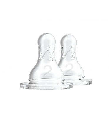 DR BROWNS TETINA BOCA ESTRECHA NIVEL 1 +3M 2UDS - Accesorios del bebé y tetinas