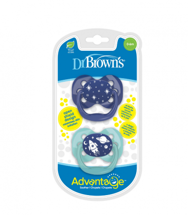 DR BROWNS CHUPETE ADVANTAGE 0-6M 2UDS - Accesorios del bebé y Chupetes