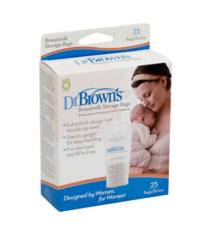 DR BROWN'S BOLSAS LECHE MATERNA 25U - Accesorios lactancia y Lactancia