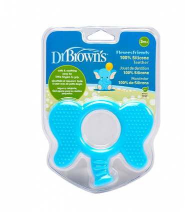 DR BROWN'S MORDEDOR ELEFANTE AZUL +3M -Accesorios del bebé y Mordedores y juguetes