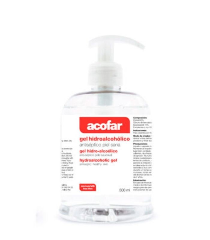 ACOFAR GEL HIDROALCOHOLICO 500 ML Salud y Inicio - ACOFARMA