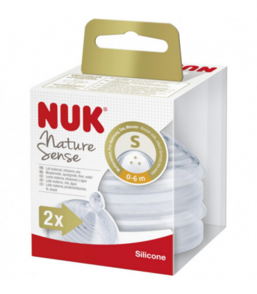 NUK TETINA NATURE SENSE 0-6M ORIFICIO S 2UDS- Tetinas y Accesorios de bebé