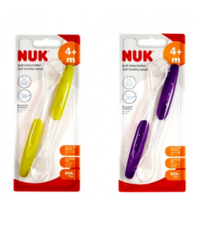 NUK CUCHARA SILICONA +4M 2UDS- Accesorios del bebé y Vajilla infantil 2