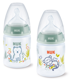 NUK BIBERON JUNGLE ANIMALS SILICONA 0-6M 150ML -Biberones y Accesorios del bebé 2