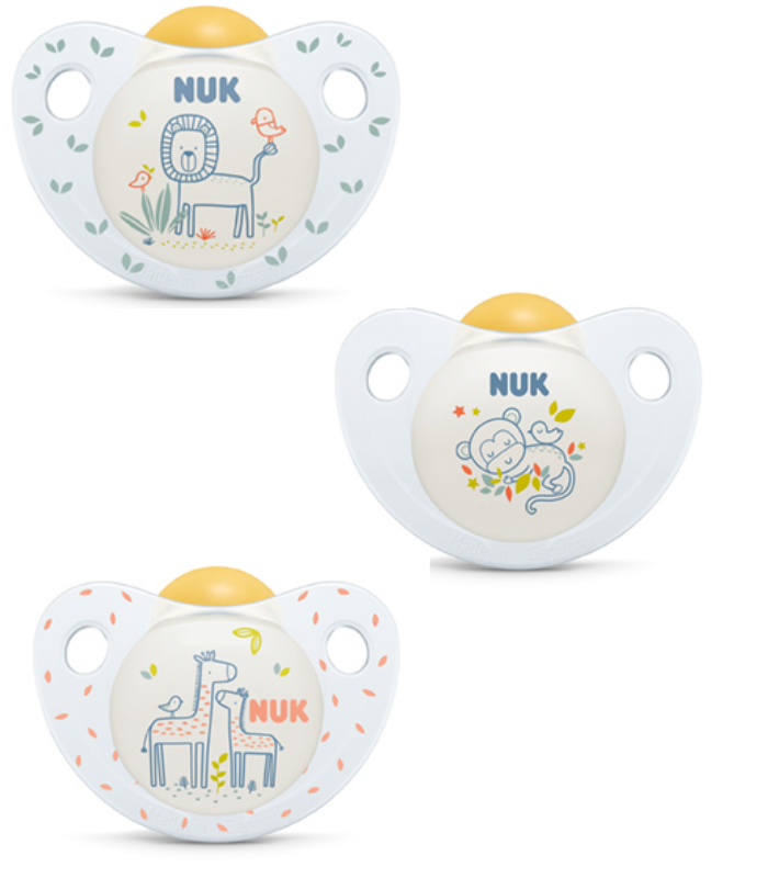 NUK CHUPETE JUNGLE ANIMALS LATEX 6-18M - Chupetes y Accesorios del bebé