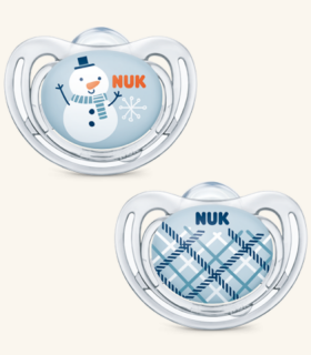 NUK WINTER CHUPETE SILICONA 6-18M 2 UDS- Chupetes y Accesorios del bebé 2
