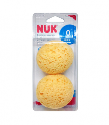 NUK ESPONJA VEGETAL +0M 2UDS -Higiene del bebé y Cuidado del bebé