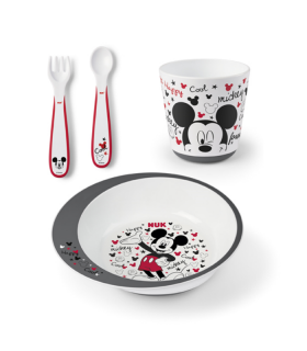 NUK SET VAJILLA MICKEY MOUSE +6M - Accesorios del bebé y Vajilla infantil 2