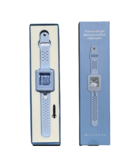 CLEANDS RELOJ HIDROALCOHOLICO RELLENABLE AZUL Inicio y  -  2