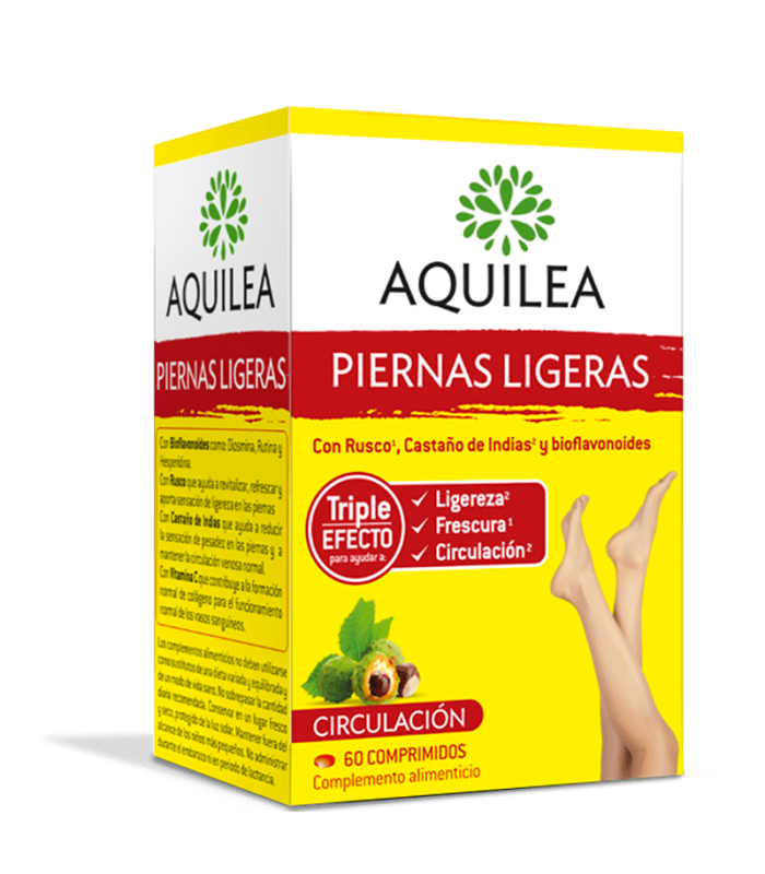 AQUILEA PIERNAS LIGERAS 60 COMPRIMIDOS Piernas cansadas y Salud circulatoria - AQUILEA