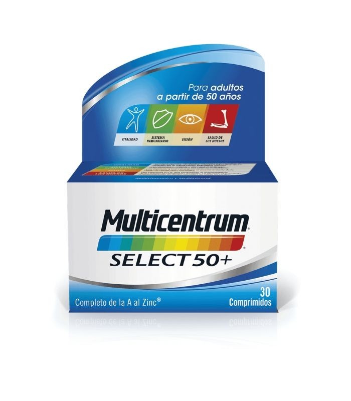 MULTICENTRUM SELECT 50+ 30 COMPRIMIDOS Vitaminas y Minerales y Vitaminas - PFIZER
