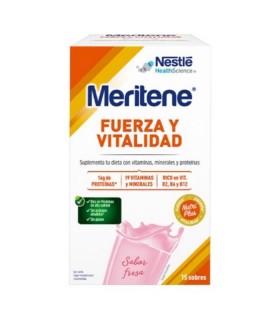 MERITENE BATIDO FRESA 15 SOBRES Energía y Vitaminas - NESTLE HEALTH SCIENCE