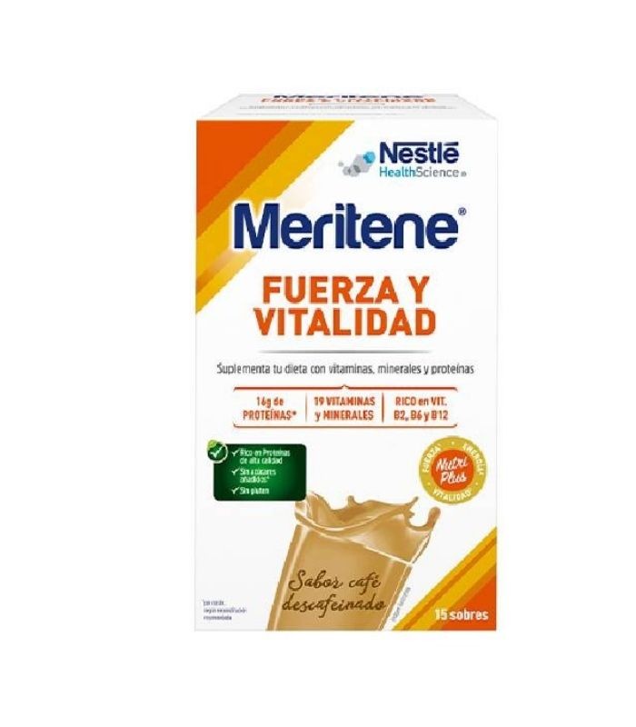 MERITENE BATIDO CAFE 15 SOBRES Energía y Vitaminas - NESTLE HEALTH SCIENCE