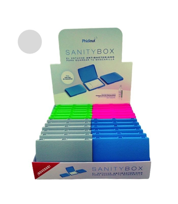 PORTA MASCARILLAS GRIS Inicio y  - 