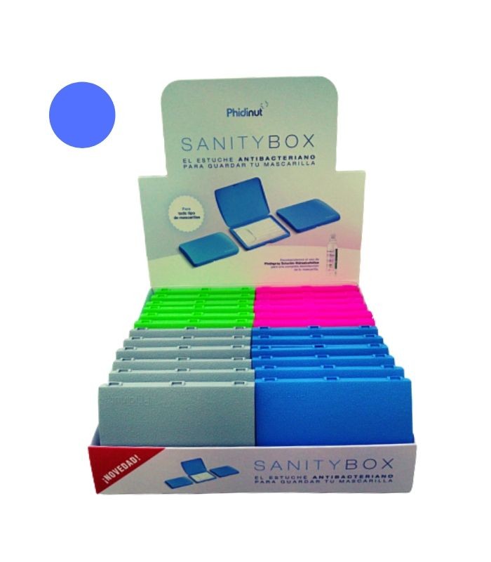 PORTA MASCARILLAS AZUL Inicio y  - 
