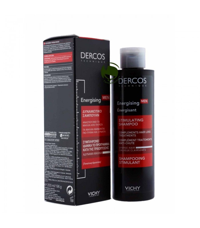 VICHY DERCOS ESTIMULANTE MEN CHAMPU 200 ML Promo vichy anticaida y Inicio - Vichy