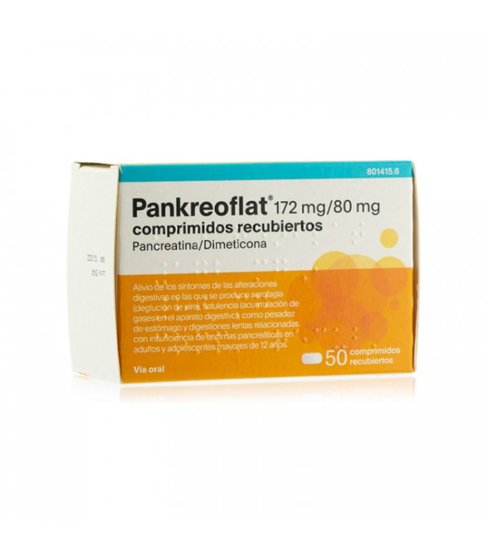 PANKREOFLAT 50 GRAGEAS Gases Y Digestión y Trastornos Digestivos - FAES FARMA