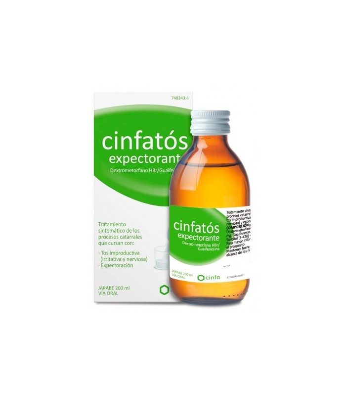 CINFATOS EXPECTORANTE JARABE 200 ML Tos y mucosidad y Resfriado, tos y Gripe - 