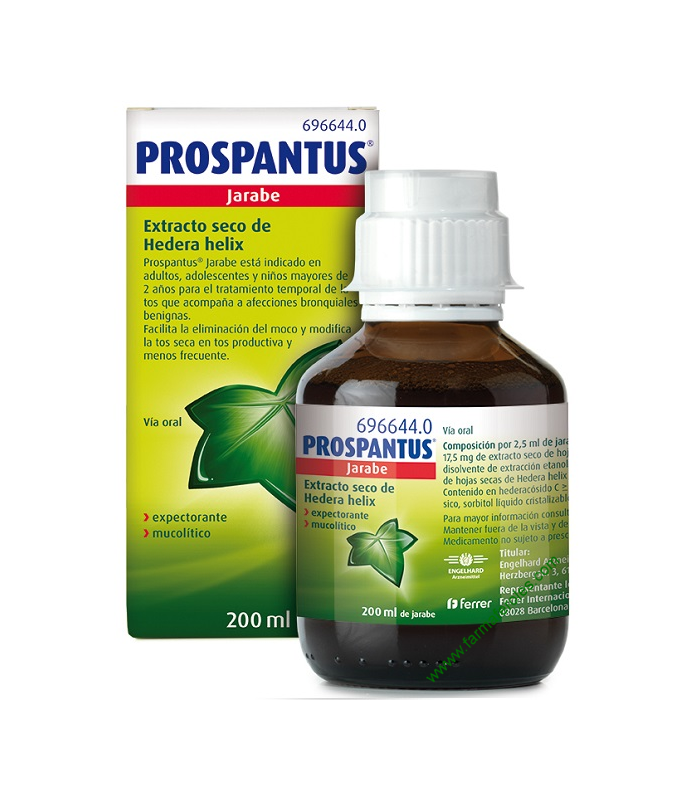 PROSPANTUS 200ML Tos y mucosidad y Resfriado, tos y Gripe - 