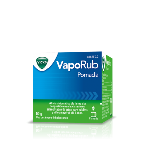 VICKS VAPORUB POMADA 50 G Congestion nasal y Resfriado, tos y Gripe - VICKS