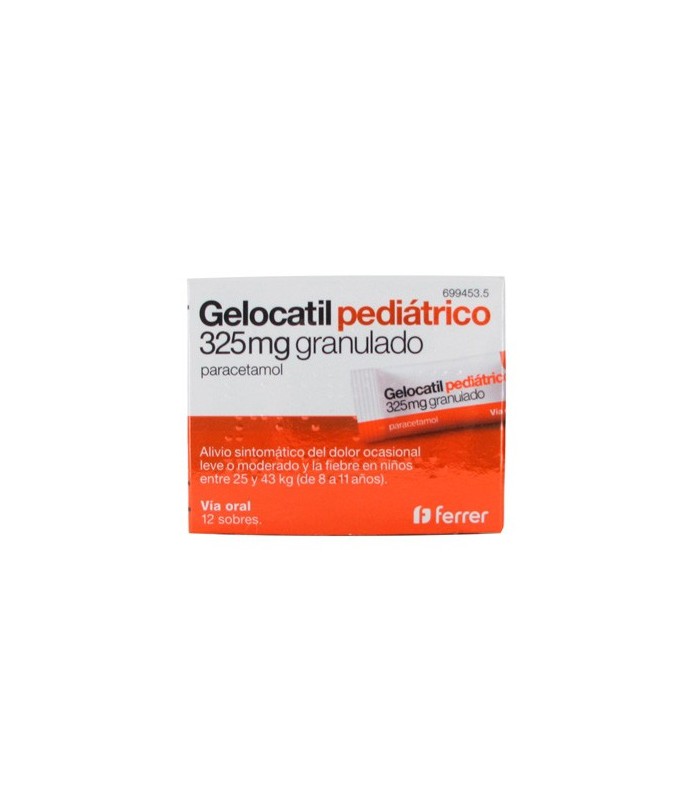 GELOCATIL 325 MG 12 SOBRES GRANULADO Analgesicos y Analgésico y Antiinflamatorio - FERRER INTERNACIONAL