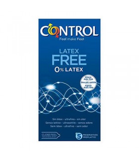 CONTROL FREE PRESERVATIVO SIN LATEX 5 UNIDADES Preservativos y Salud Sexual - CONTROL