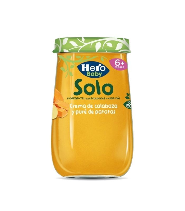 HERO SOLO CREMA CALABAZA Y PURE PATATA 190G