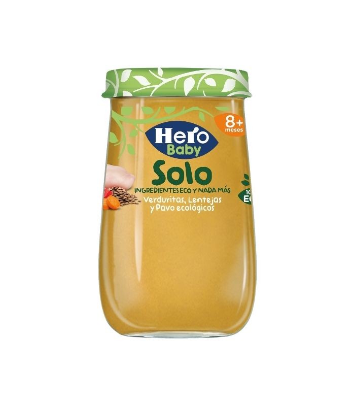 HERO SOLO VERDURITAS LENTEJAS Y PAVO 190 G