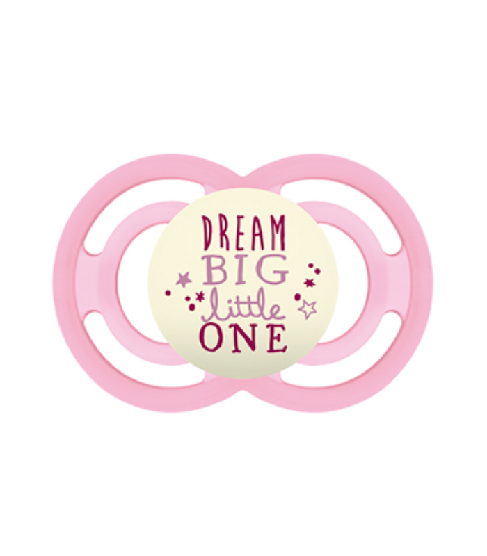 MAM CHUPETE SILICONA PERFECT NIGHT ROSA +6M