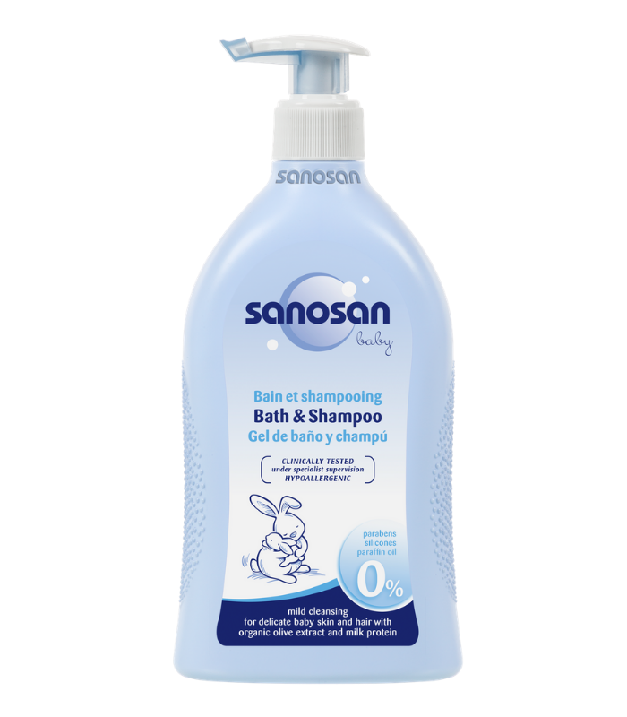 SANOSAN GEL DE BAÑO Y CHAMPU 500 ML