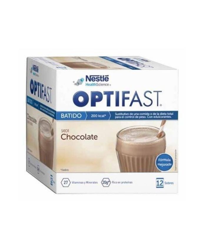 OPTIFAST BATIDO CHOCOLATE 12 SOBRES Control de Peso y Dietetica - NESTLE HEALTH SCIENCE