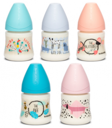 SUAVINEX BIBERON +0M TETINA REDONDA SILICONA 3P 150ML