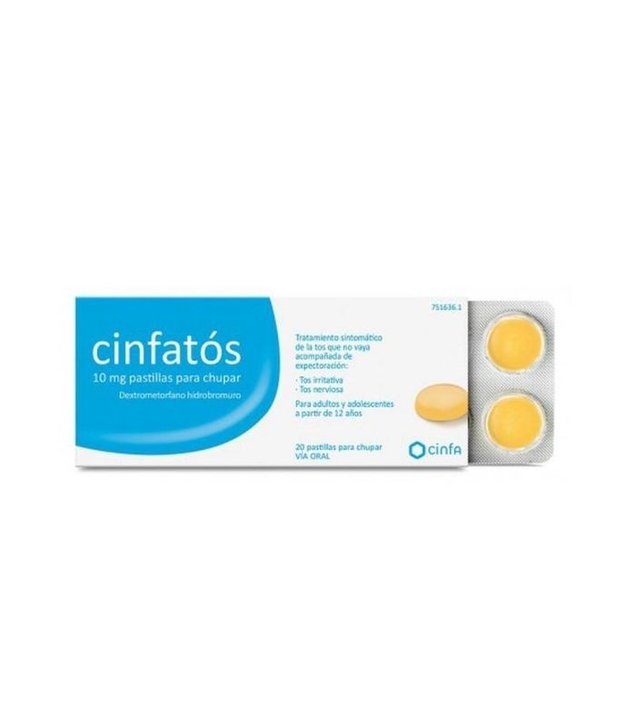 CINFATOS 10 MG 20 PASTILLAS PARA CHUPAR
