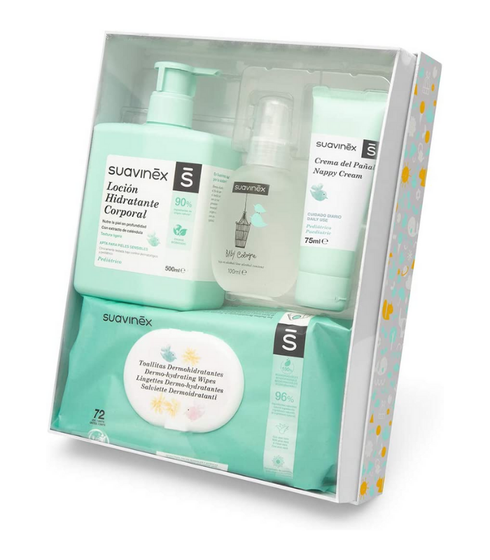 SUAVINEX CANASTILLA AZUL DE COSMÉTICA PARA BEBÉ