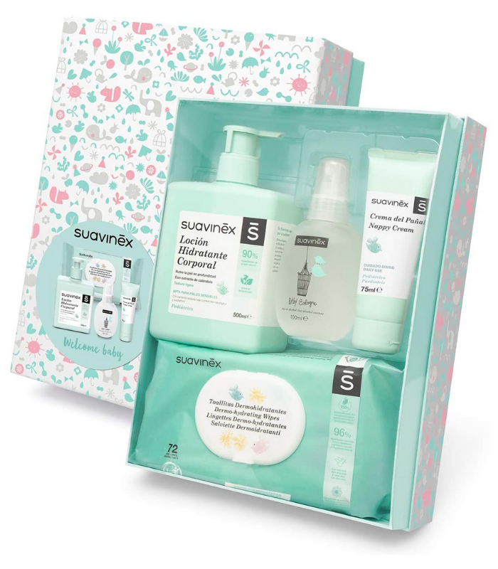 SUAVINEX CANASTILLA ROSA DE COSMÉTICA PARA BEBÉ