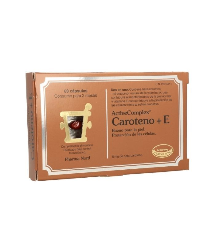 PHARMANORD ACTIVECOMPLEX CAROTENO + VITAMINA E 60 CAPSULAS