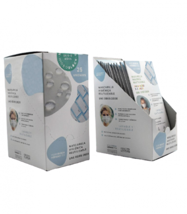 HIDROBLOCK MASCARILLA HIGIÉNICA REUTILIZABLE BLANCO