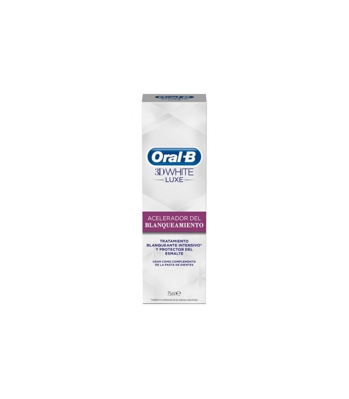 ORAL B TRATAMIENTO ACELERADOR BLANQUEADO 3DWHITE 75ML Blanqueamiento y Colutorios y pastas - ORAL B