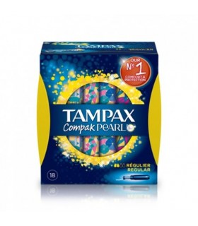 TAMPAX PEARL COMPAK REGULAR 18 UNIDADES Tampones y Menstruacion - 