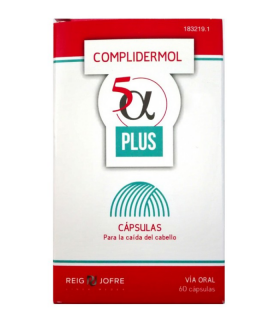 COMPLIDERMOL 5-ALFA PLUS 60 CAPSULAS Tratamiento capilar y Anticaida -