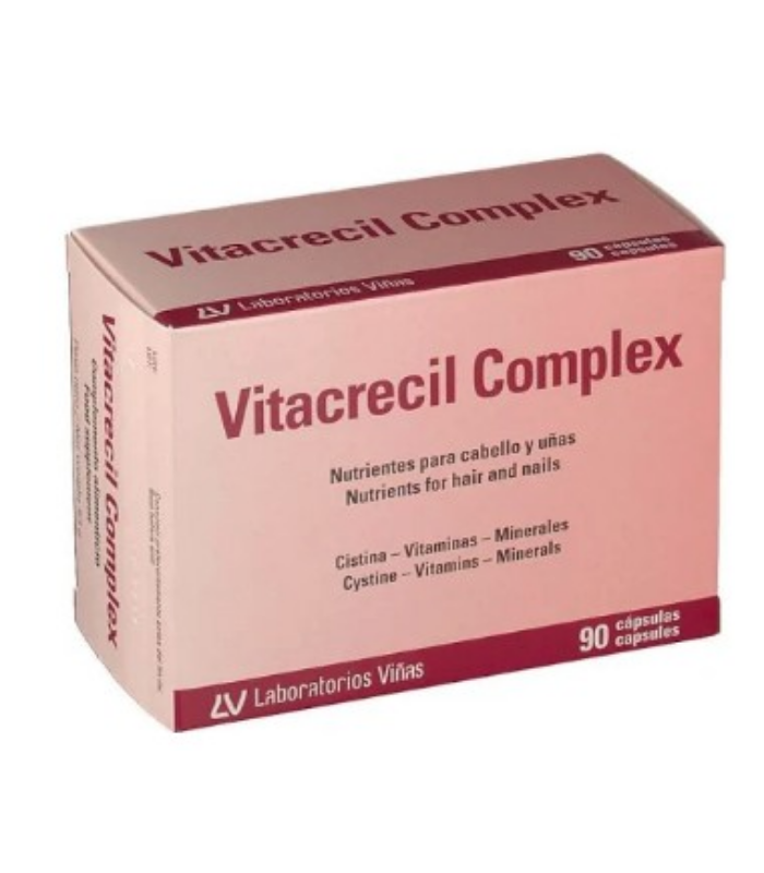 VITACRECIL COMPLEX FORTE 90 CAPSULAS Tratamiento capilar y Anticaida - VIÃAS