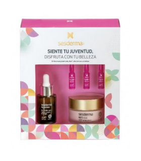 SESDERMA PACK NAVIDAD SERUM + CREMA + AMPOLLAS ANTIEDAD 2