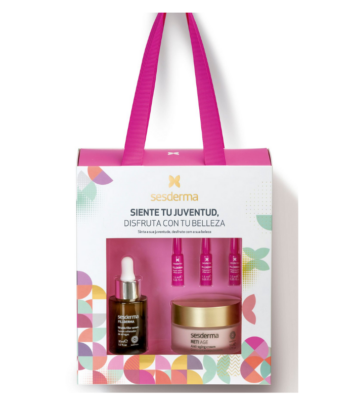 SESDERMA PACK NAVIDAD SERUM + CREMA + AMPOLLAS ANTIEDAD
