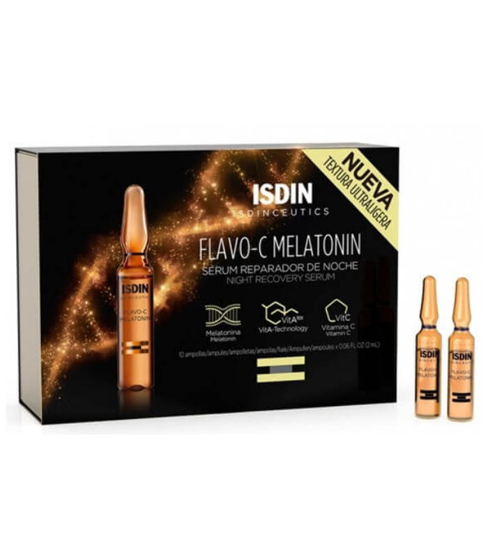 ISDINCEUTICS FLAVO-C MELATONIN 10 AMPOLLAS