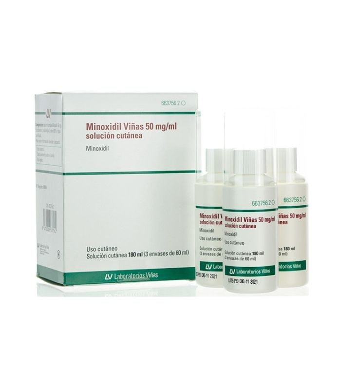 MINOXIDIL VIÑAS 50 MG/ML SOLUCION CUTANEA 3 FRASCOS Inicio y  - VIÑAS