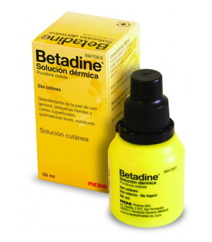 BETADINE 10% SOLUCION TOPICA FRASCO 50ML Medicamentos y Inicio - MEDA PHARMA