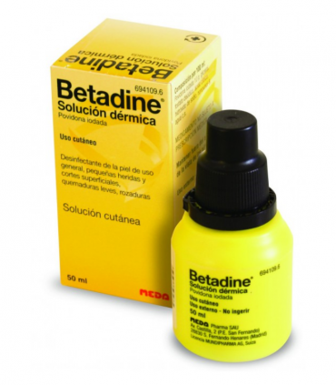 BETADINE 10% SOLUCION TOPICA FRASCO 50ML Medicamentos y Inicio - MEDA PHARMA