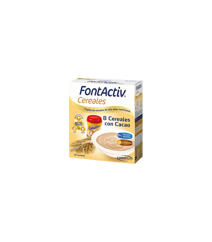 FONTACTIV 8 CEREALES CON CACAO 600G Inicio y  - 