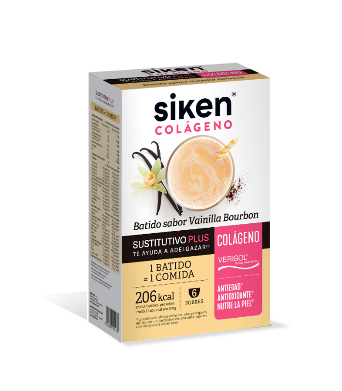 SIKEN BATIDO SUSTITUTIVO PLUS CON COLÁGENO VAINILLA BOURBON Inicio y  - 